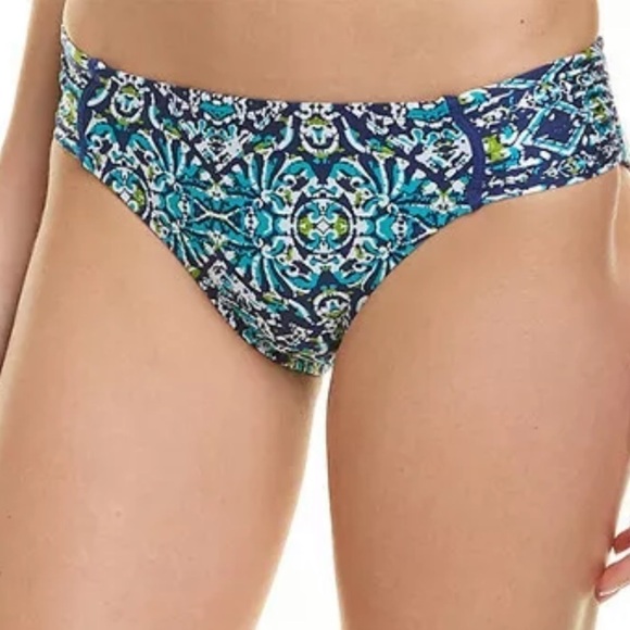 LA Blanca Tuvalu Shirred Hipster Bikini Bottom - Picture 1 of 5